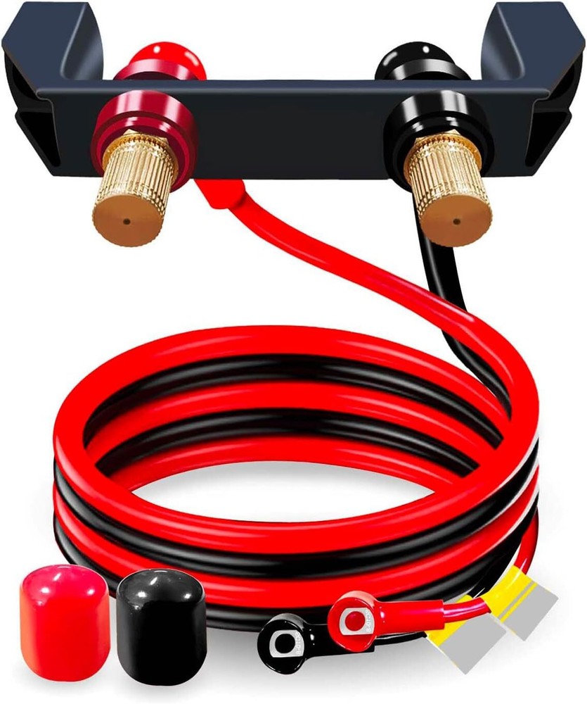 Battery Jump Post Kit Waterproof Remote Battery Jumper Terminals W/Cable & Mo...