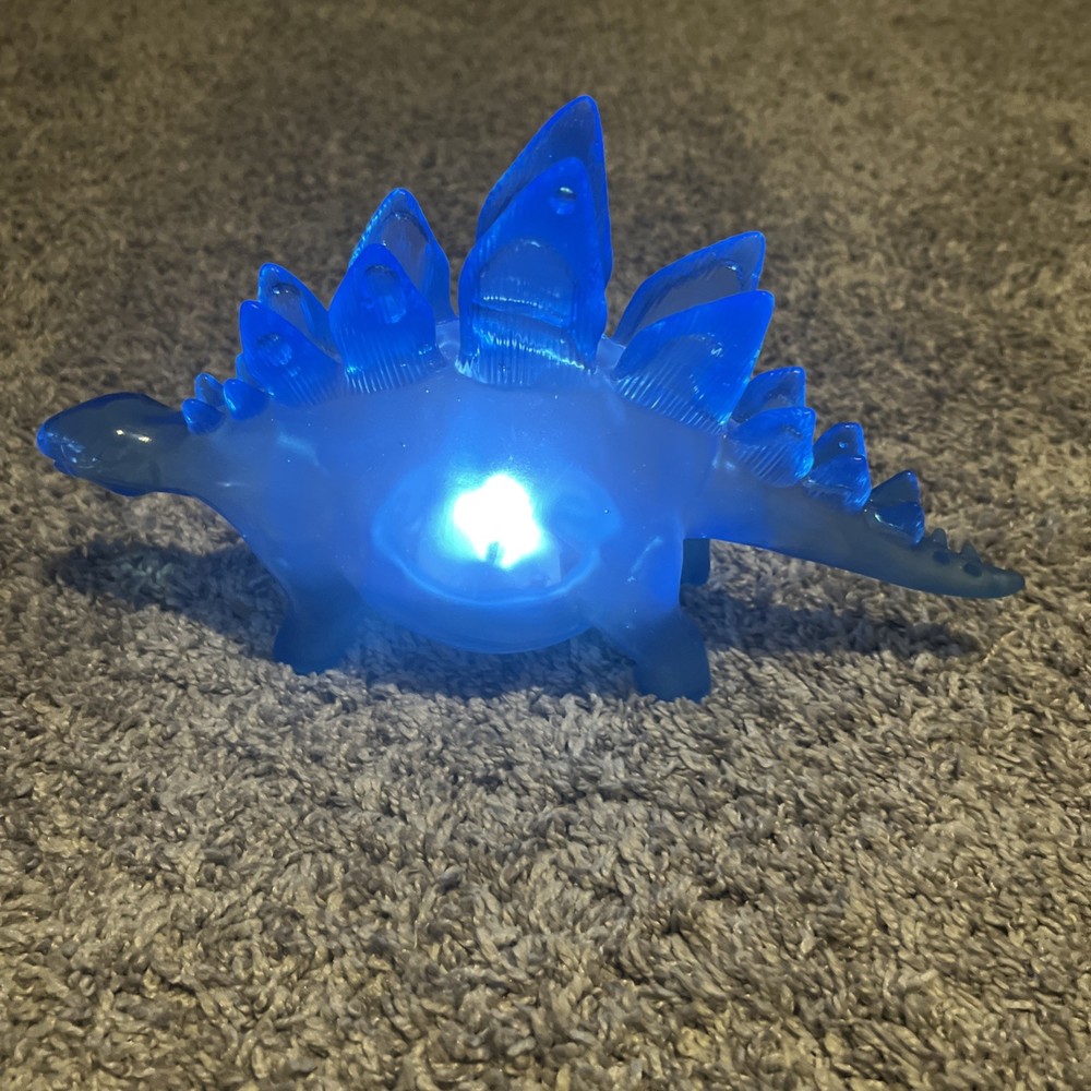 BLUE STEGOSAURUS DINOSAUR SHAPED JELLY NIGHT LIGHT