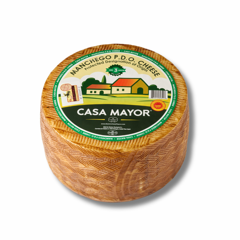 Manchego Cheese Wheel D.O.P – Approx. 2 lbs