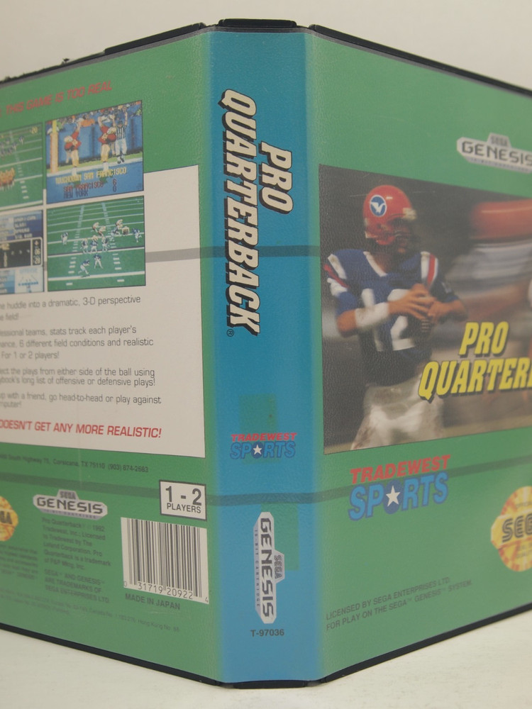 Pro Quarterback Case (SEGA Genesis) Authentic BOX ONLY