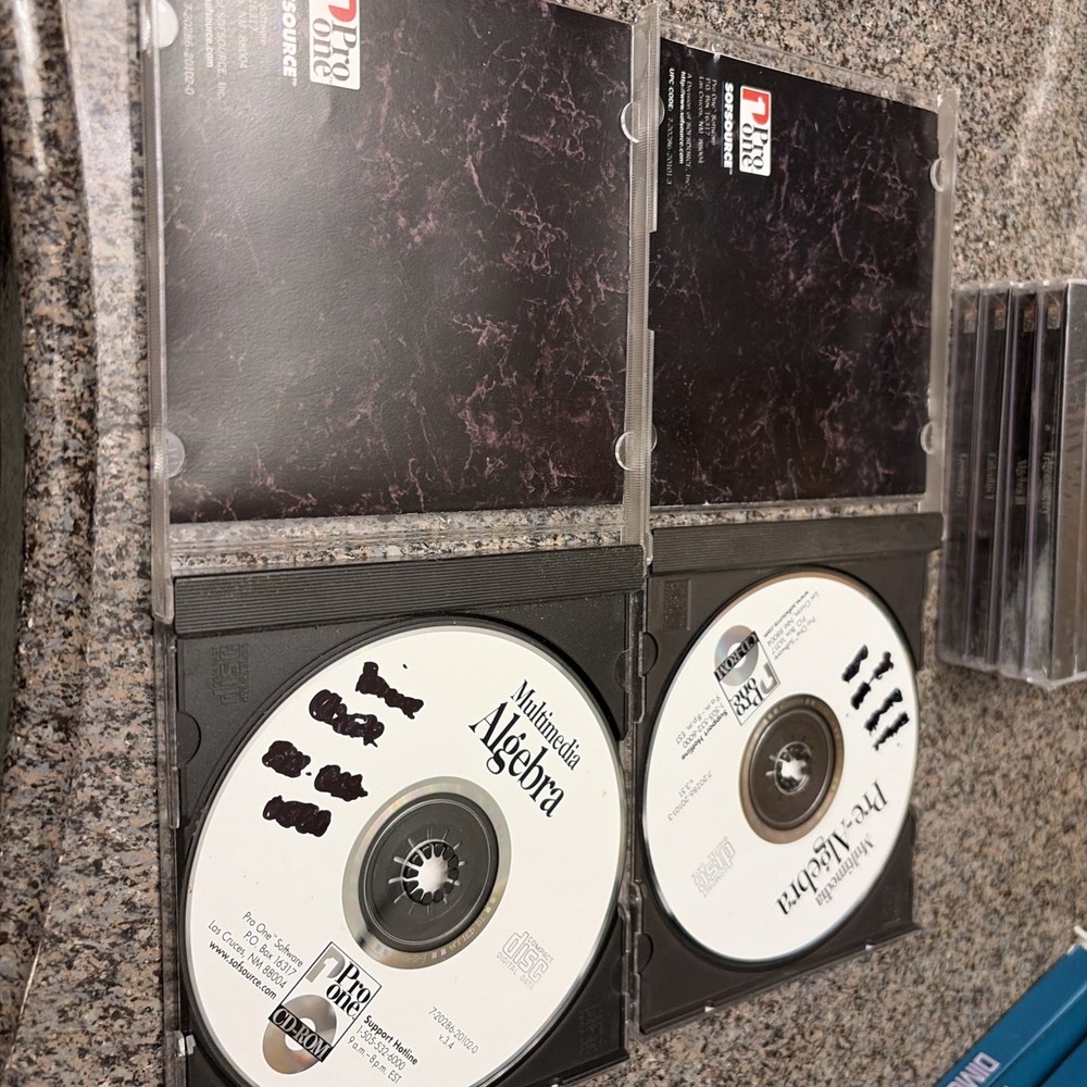 Lot Of 6 Learning Tools That Work Mathematics Calculus,trig,alg. CD-ROM