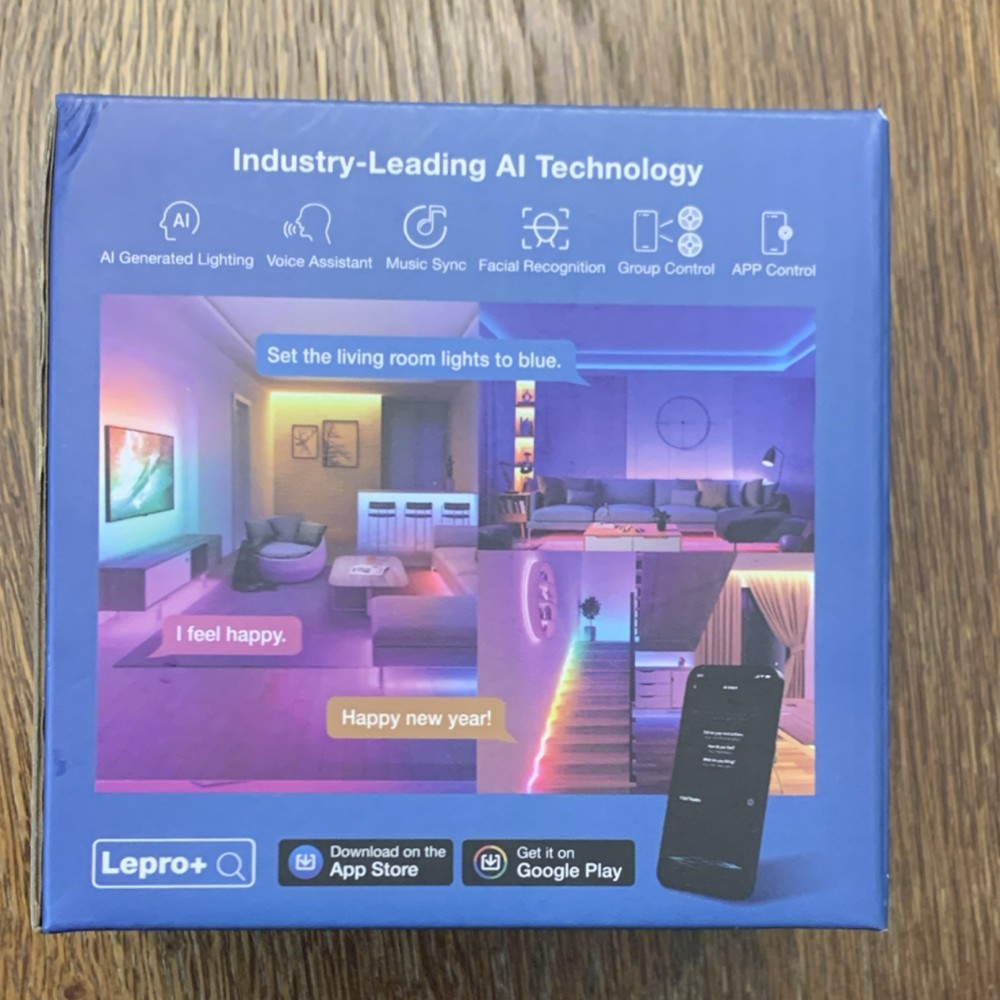 Lepro Smart LED Light Strip S1-5-US 5m Multicolor, App & Voice Control