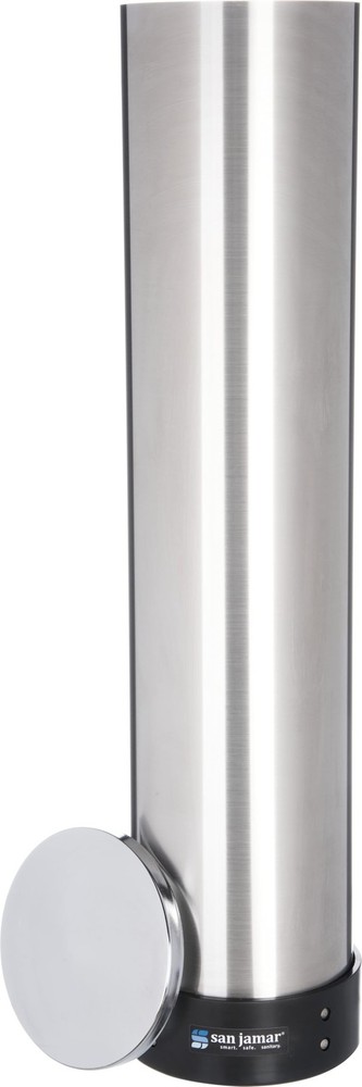 San Jamar Pull-Type Cup Dispenser 32-46 Oz. Cups for Restaurants, Home, and O...