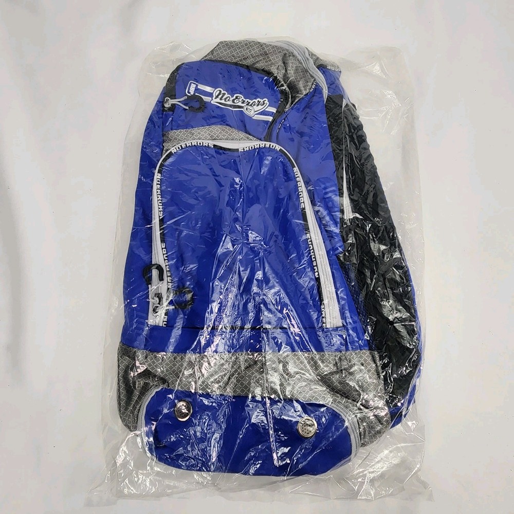 Baseball Softball Coaching Backpack Bat Bag "No Errors" ROYAL New w/ Tags *Read