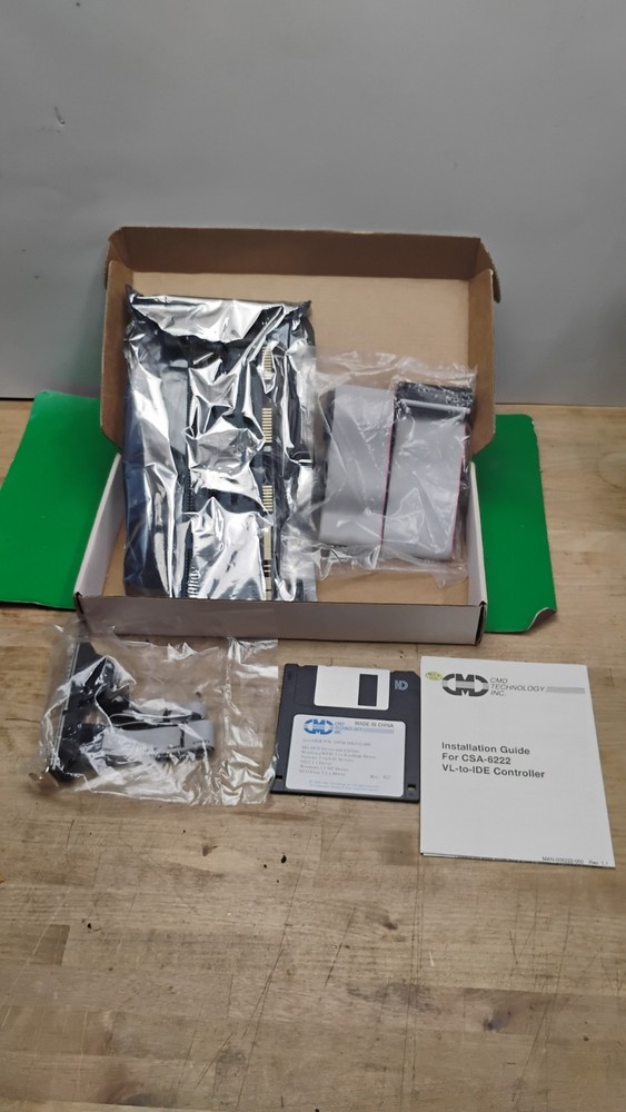 CMD CSA-6222 VL-IDE-2 VLB IDE Controller with Install Disc Ribbon Cables SEALED