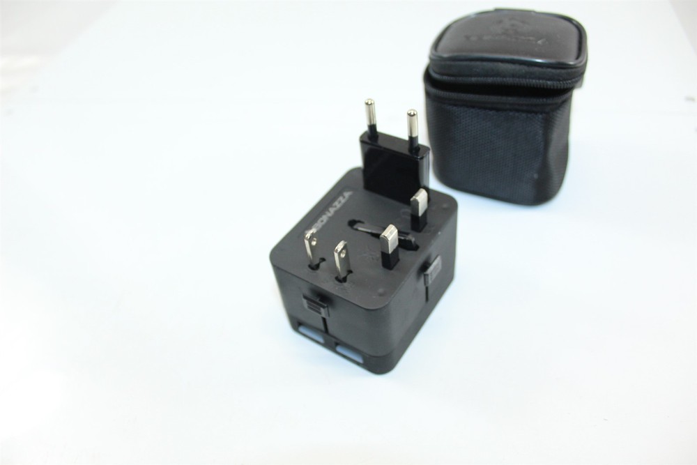 Power Adapter Travel Kit Multi Use With Soft Case & Instructions