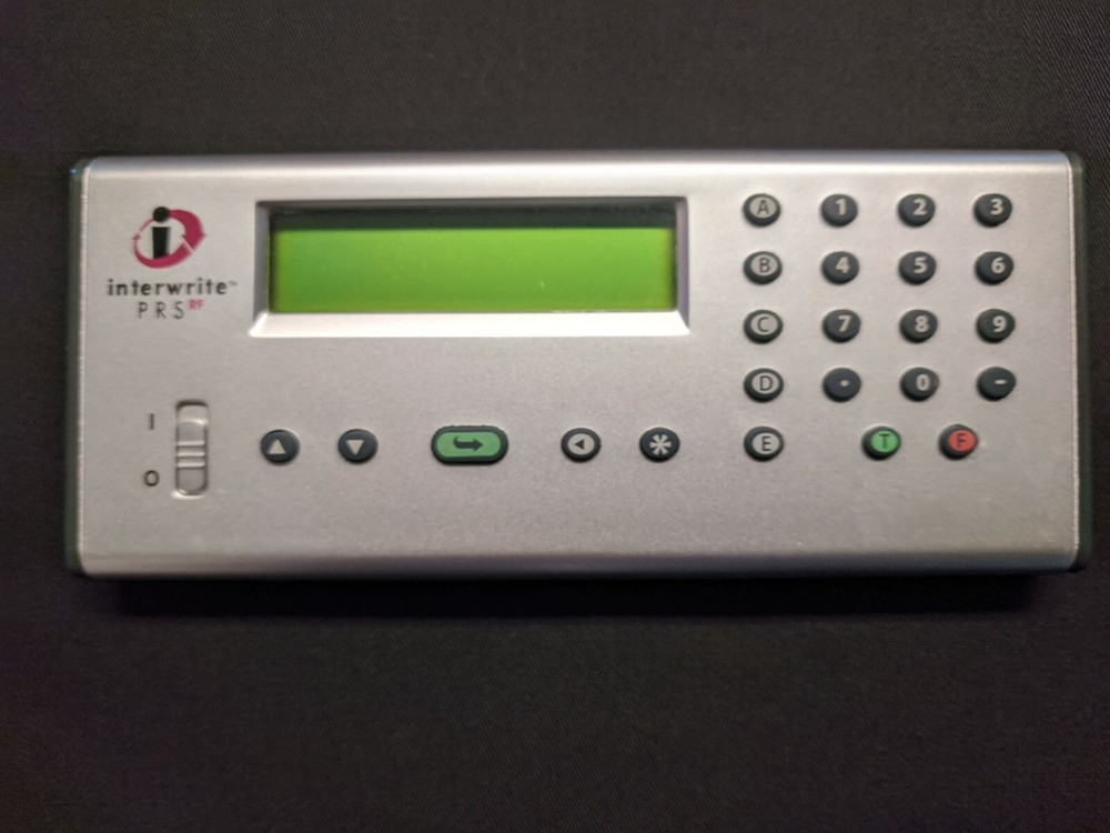 Interwrite PRS RF Model R1 Personal Response Classroom Clicker