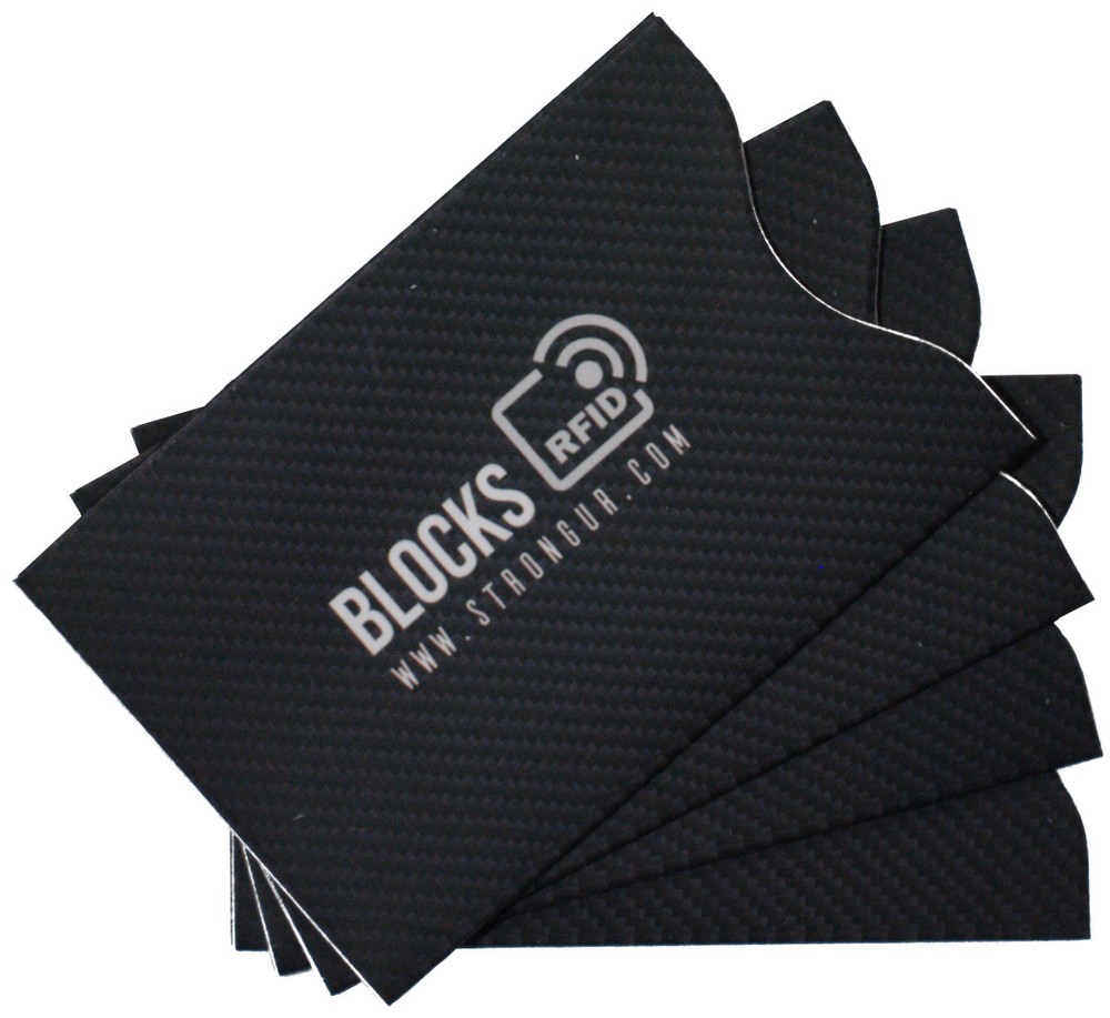 Strongur RFID Blocking Sleeve - Package of 4 Sleeves