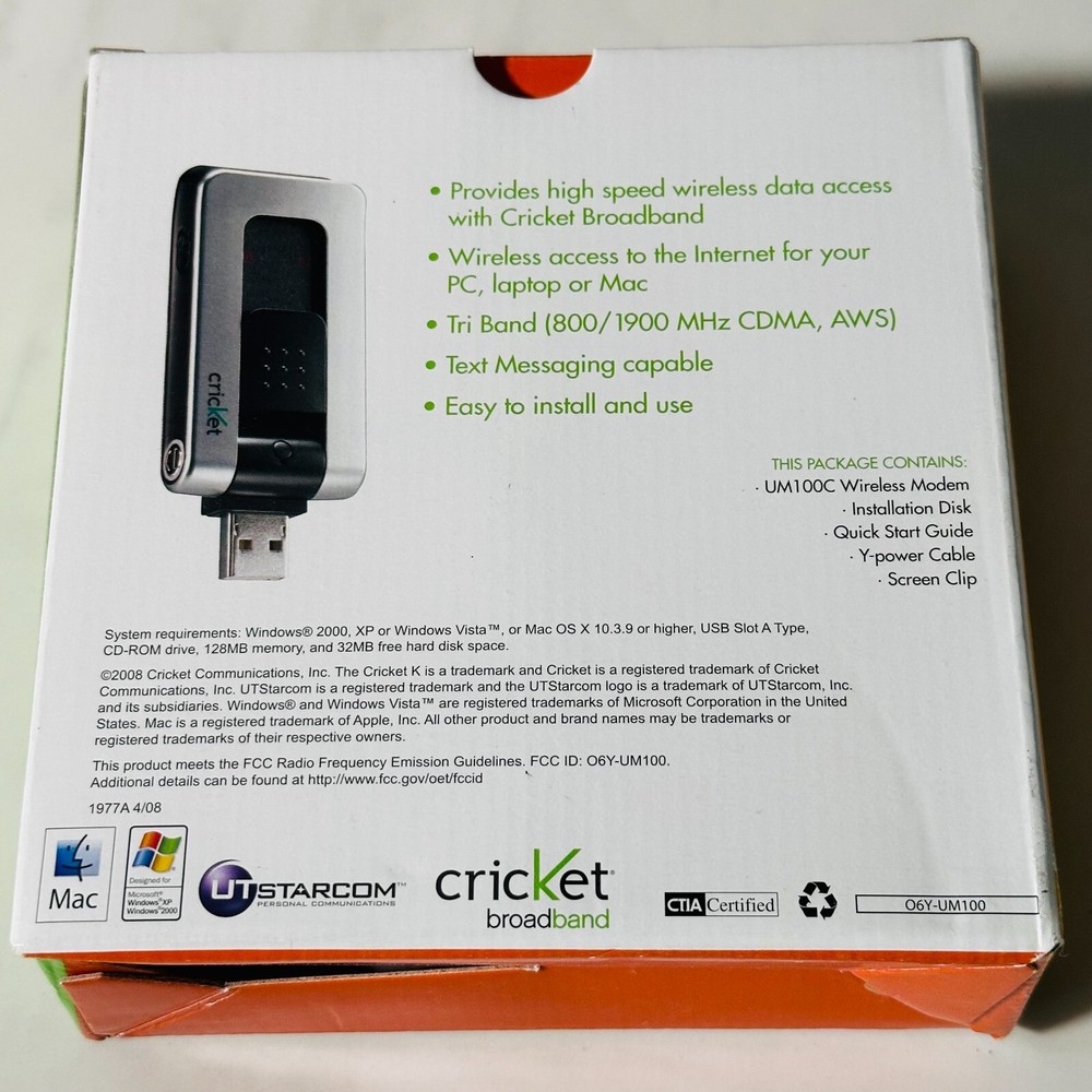 Cricket UTStarcom UM100C Wireless Modem