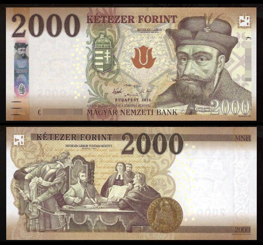Hungary 2016 P-204 2000 Forint UNC