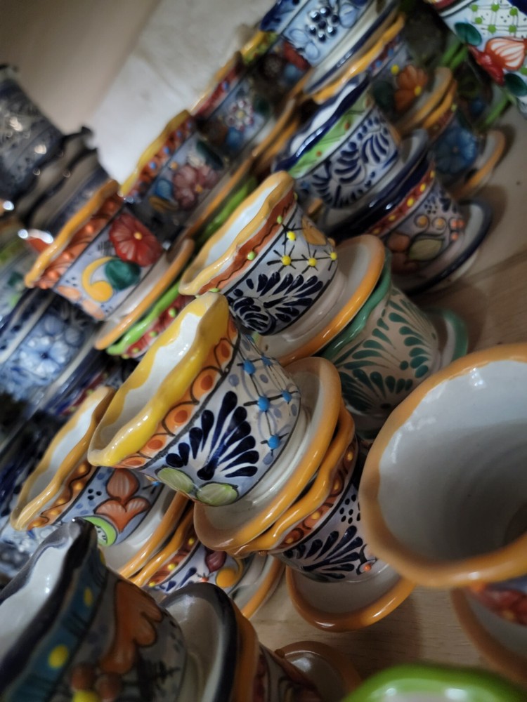 Mini Mexican Ceramic Planter Talavera De Puebla Hecha A Mano