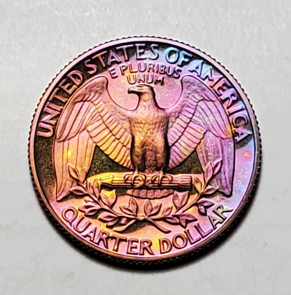 TONED 1981 S WASHINGTON QUARTER PROOF UNC #C2876