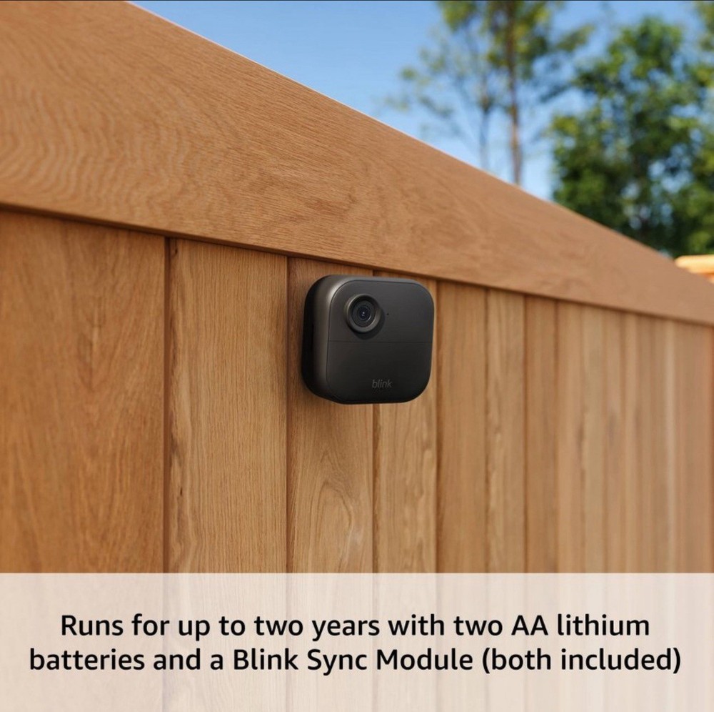 Blink Outdoor 4 (4th Gen 2025) Wireless Security Camera + Sync Module, 2 Cameras