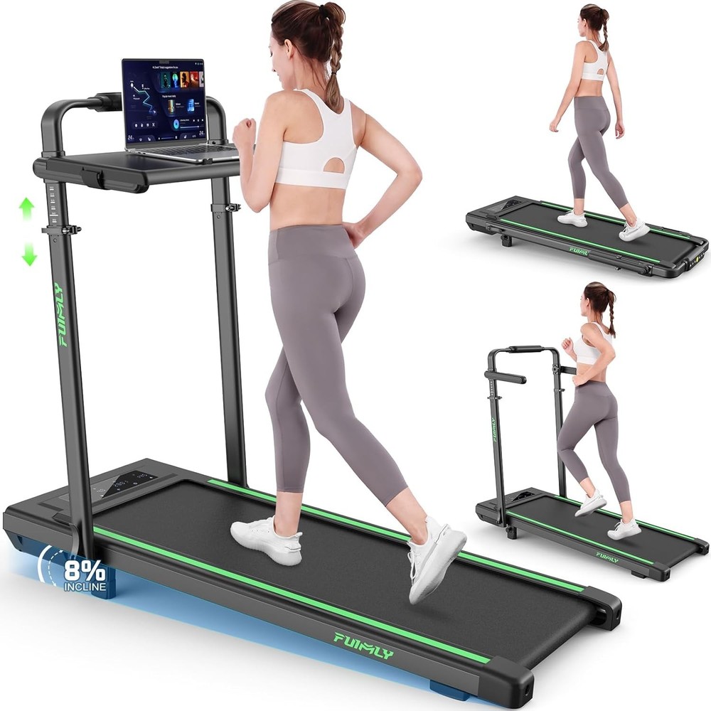 2.5HP Powerful Treadmill Machine w/Adjustable Height&Removable Desk Workstation