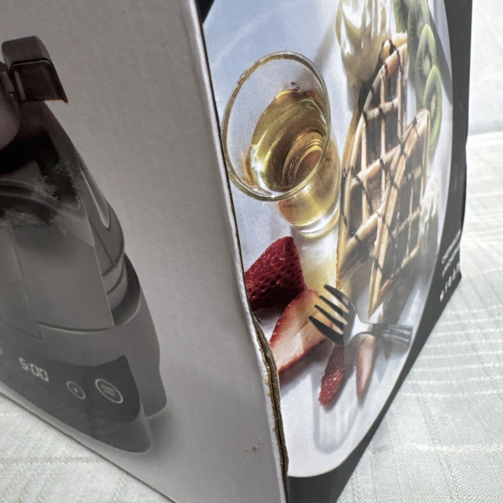 Chefman Digital Volcano Waffle Maker with Programmable Crunch Factor NEW IN BOX