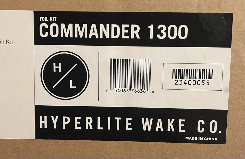 Hyperlite Commander 1300 Foil Kit Wakeboarding Equipment, Model 23400055