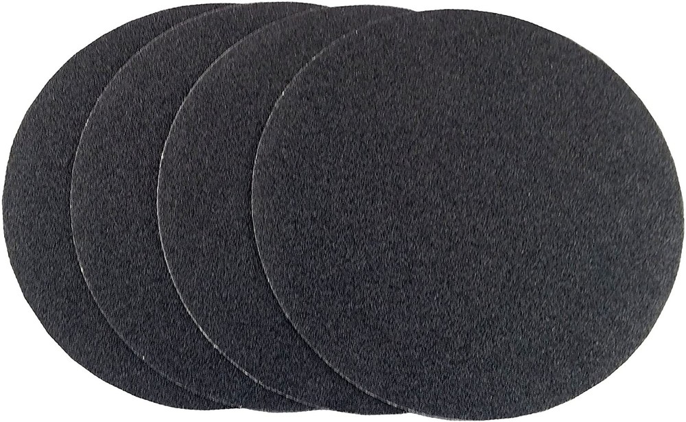 6 Inch Hook and Loop Grit 100 PIECES Grit 60 Sanding Discs Black Silicon Carbide