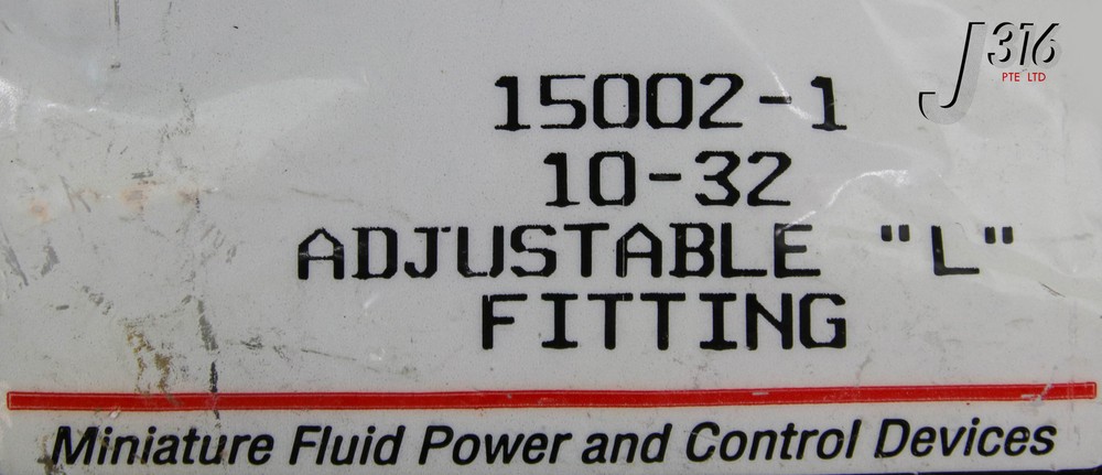 16155 CLIPPARD 10-32 ADJUSTABLE "L" FITTING (NEW) 15002-1