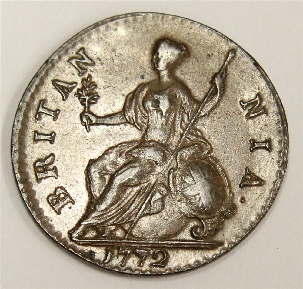 1772 Great Britain half penny
