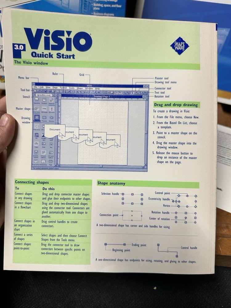 VINTAGE - Microsoft Visio Professional Version 2002 -Big Box Software PC Windows