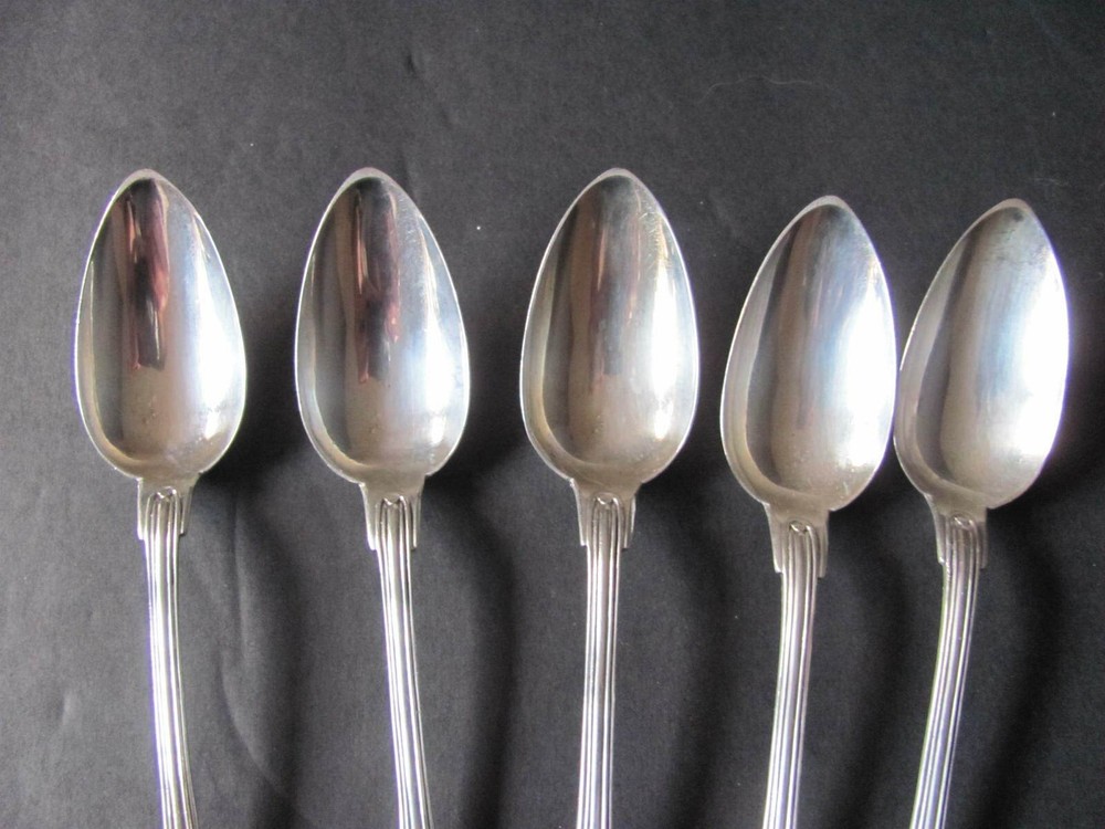 KORNER & PROLL 800 SILVER KPR2 FIVE O'CLOCK SPOONS WITH WINGS - DESIGN OR MONO?