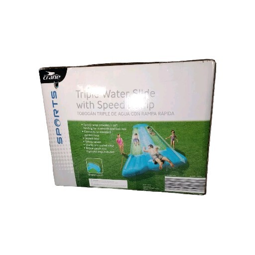 Triple Water Slide With Speed Ramp