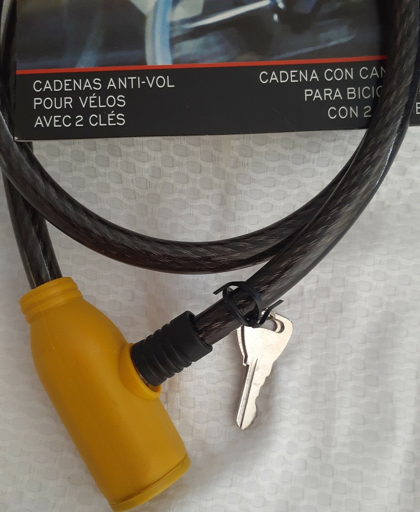 Bicycle Cable Lock + 2 Keys 80cm
