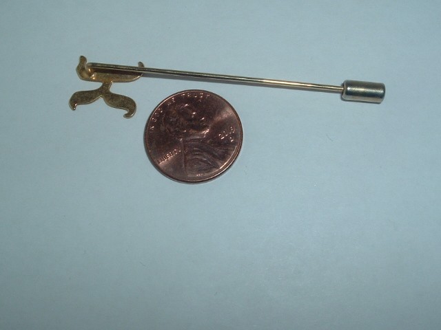 VINTAGE LETTER "K" STICK PIN LAPEL PIN