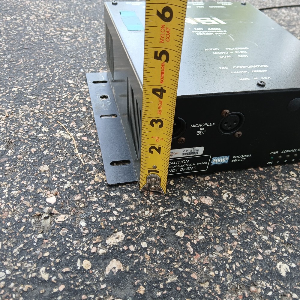 NSI ND 4600 4-Channel Dimmer Pack Programmable Microplex 8 Outlets