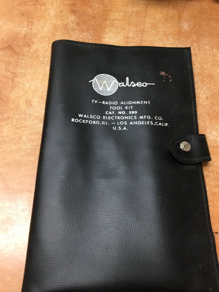 WALSCO Electronics Radio-Television Precision Alignment Tool Kit In Case