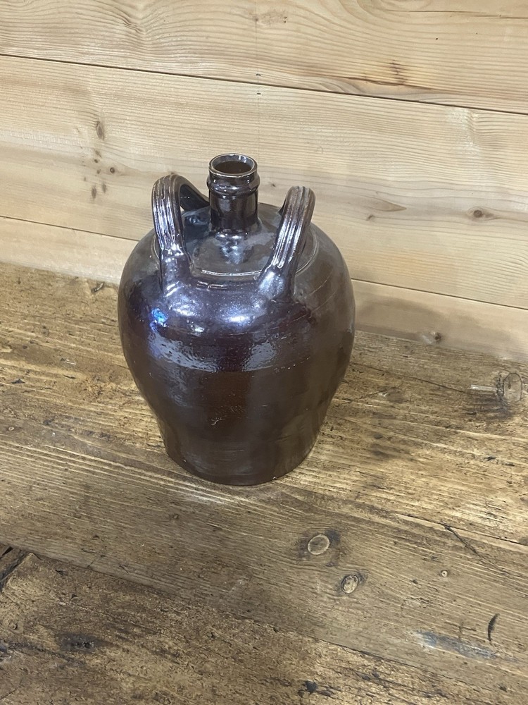 Antique Stoneware Oil Bottle