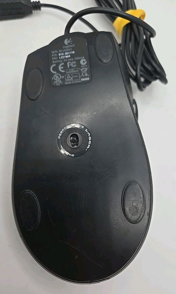 Logitech M-U0007 Advanced USB Optical Mouse Customizable Buttons ( Tested )