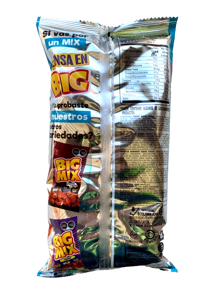 5-Pk Big Mix Barcel Queso 80g/2.82oz