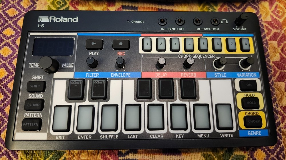 OVERLAY STICKER  Roland J-6 AIRA Compact Synthesizer synth J6  Juno Machine