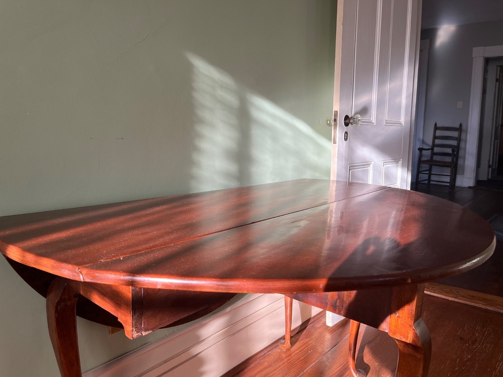 18th C. Queen Anne Cherry Drop Leaf Table