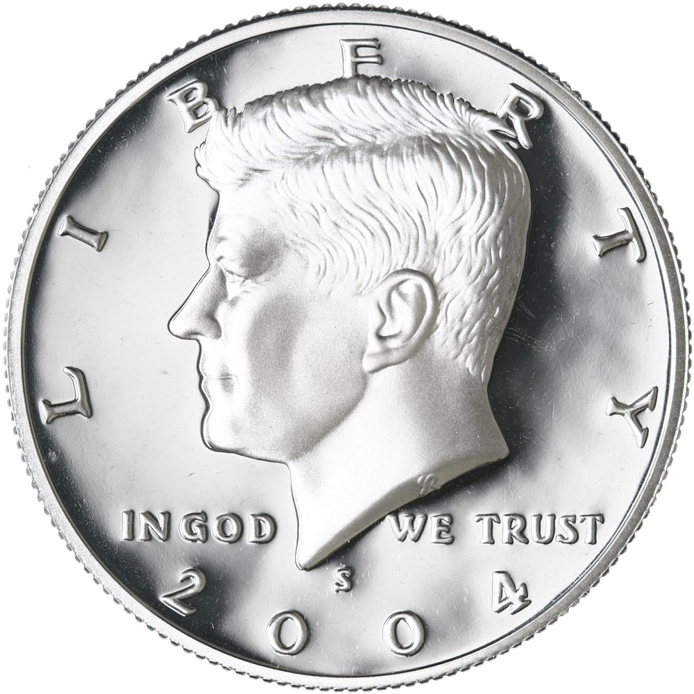2004 S Kennedy Half Dollar Gem DCam Proof 90% Silver