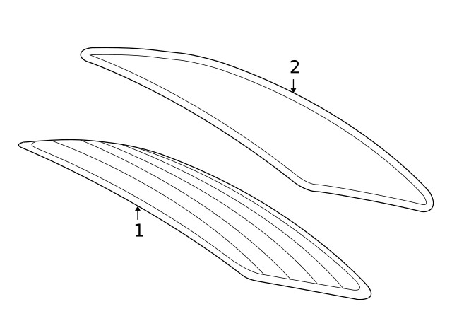 Genuine GM Rear Window Molding 96648485