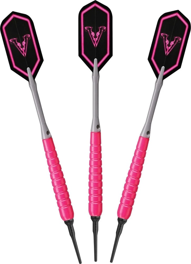 Viper V Glo Soft Tip Darts, Pink/Grey, 18 Grams