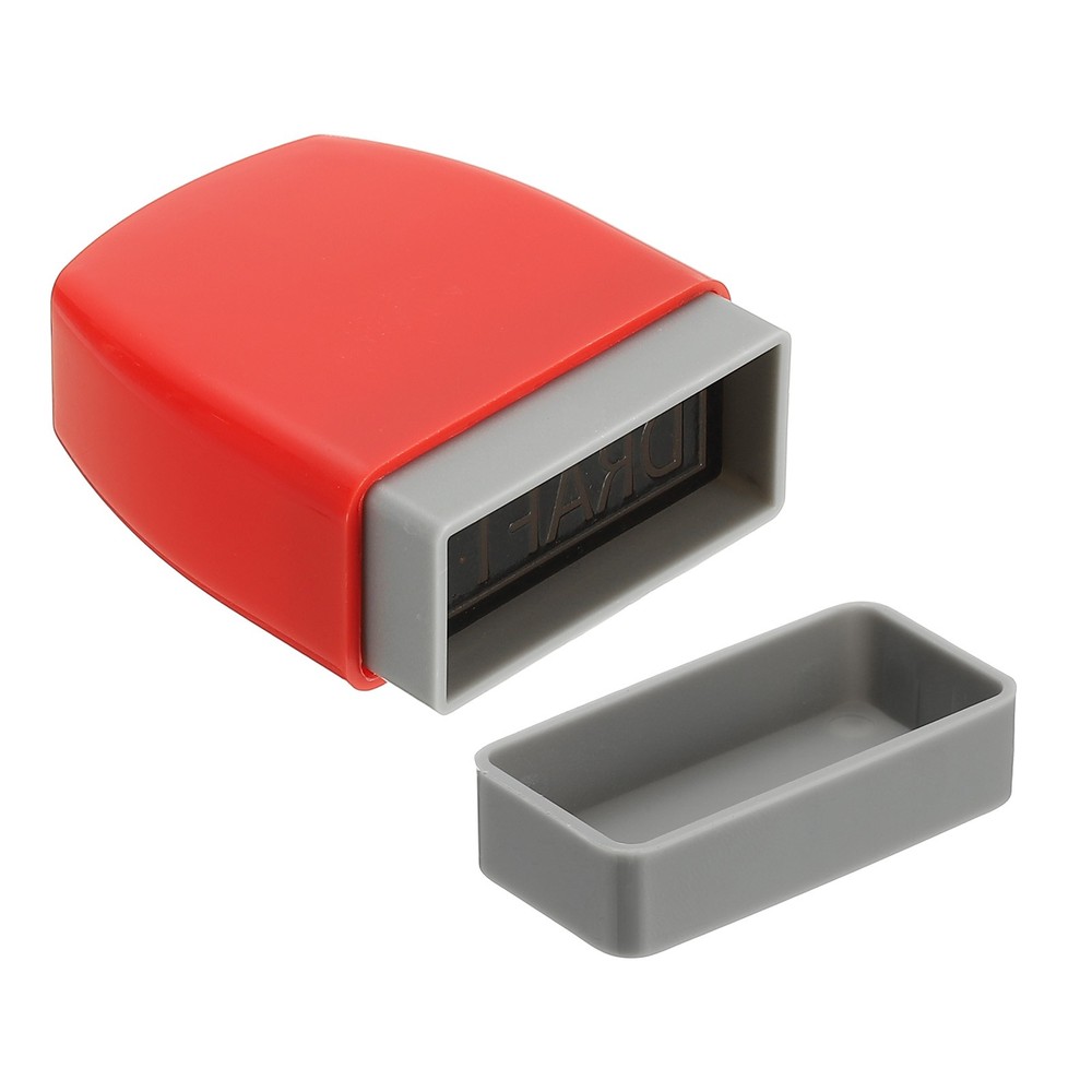 Draft Notice Stamp, Office Stamp Pre Inked Stamp, Red