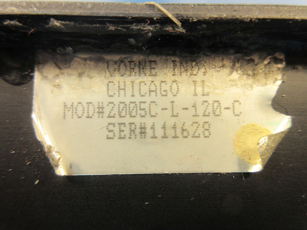 Vorne Ind. Model 2005C-L-120C, Single Line Display