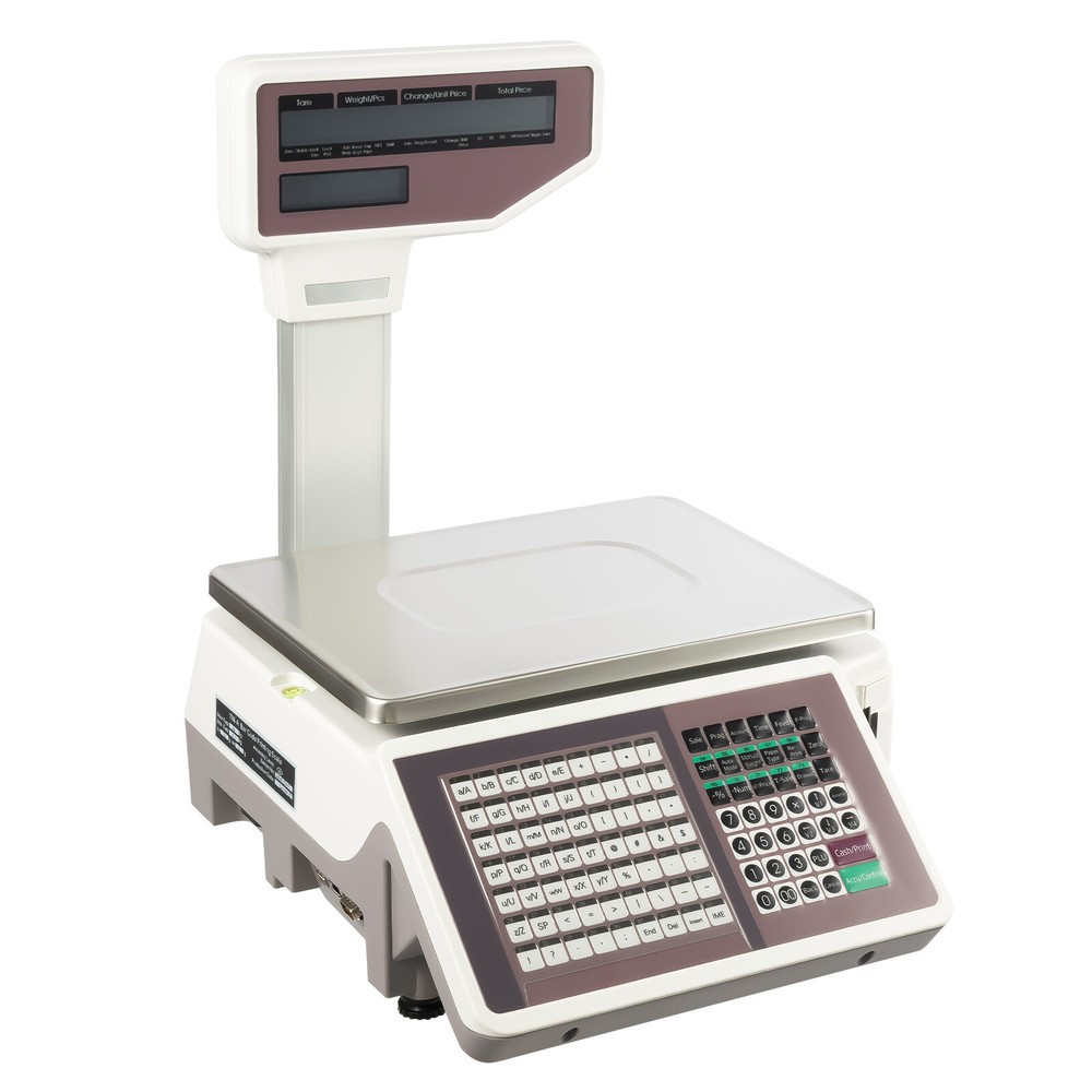 Weighing Scale Setting Prices Printing Small Bills Double-sided Display Screen