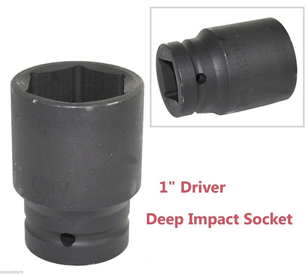 1" Drive CrMo 38mm 6 Point Deep Impact Socket Lug Nut Socket