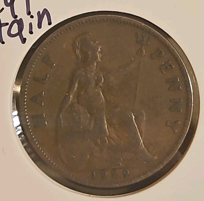 1929 Great Britain Half Penny