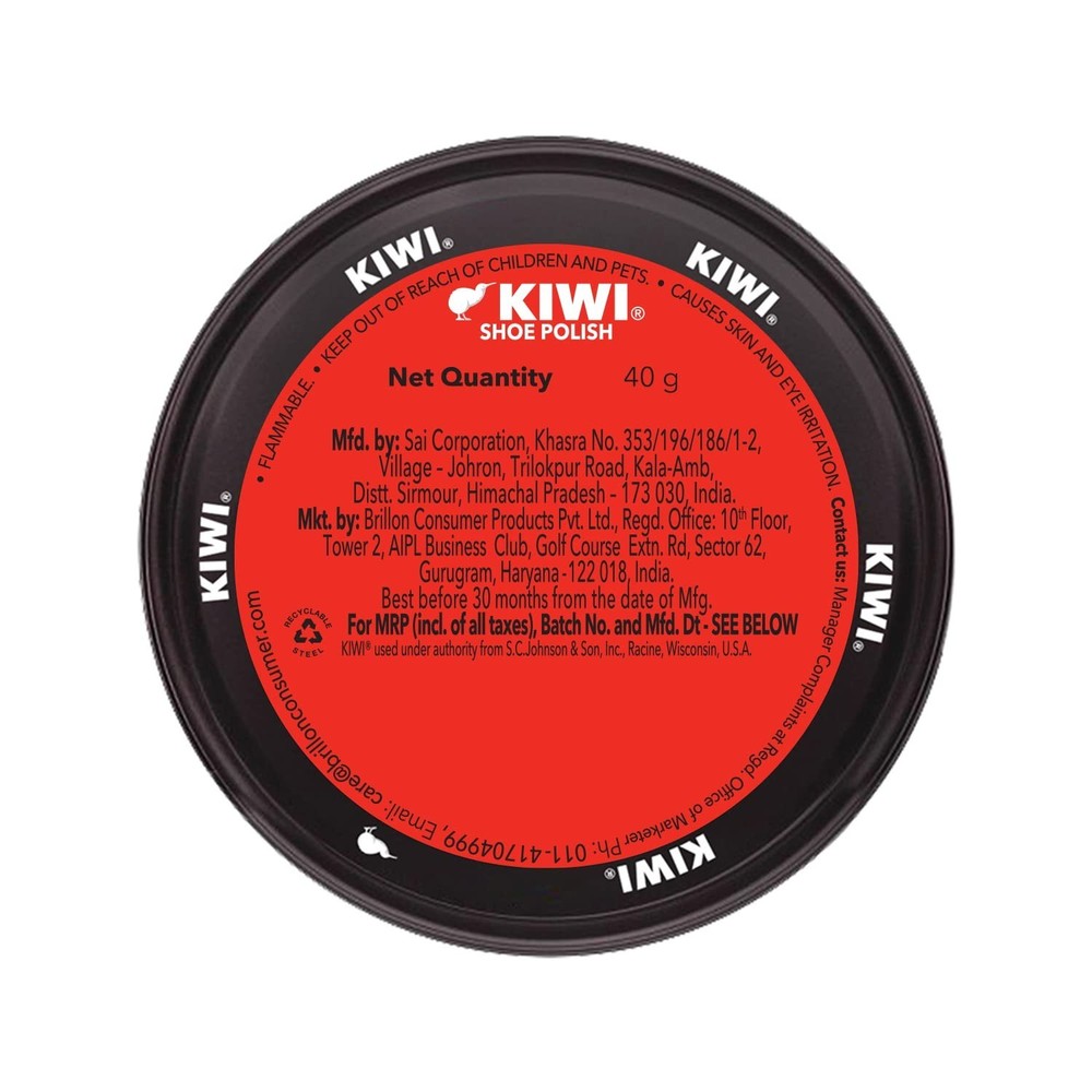 Kiwi Paste Shoe Polish - Dark Tan 40g