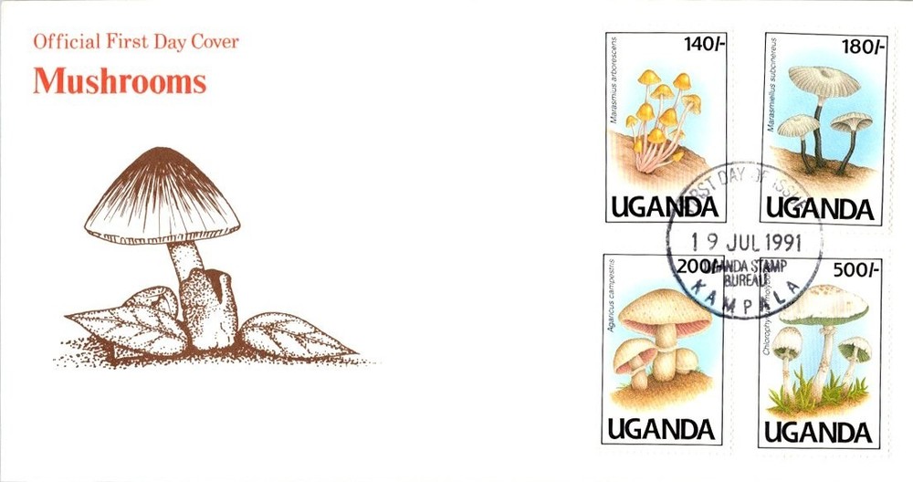 Uganda Scott 941,942,943,944 Unaddressed.