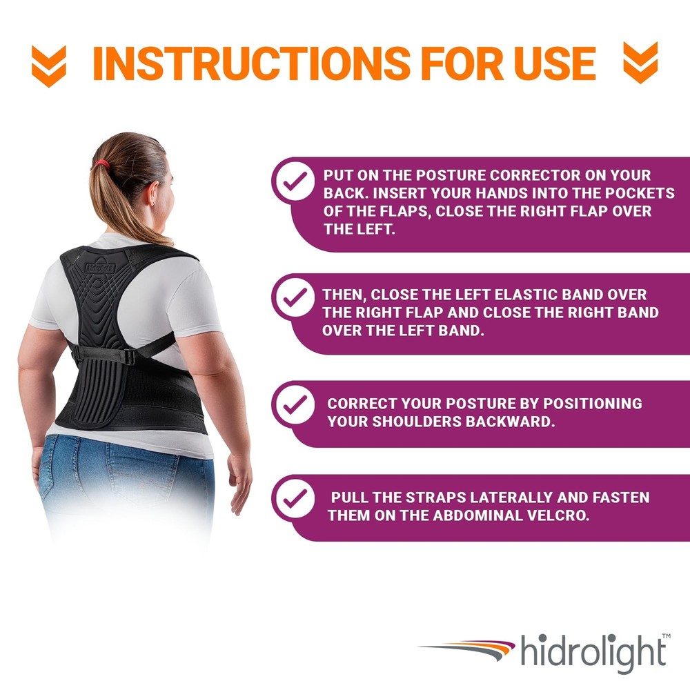 HIDROLIGHT - Wide Support Posture Corrector - Posture Corrector for Women and...