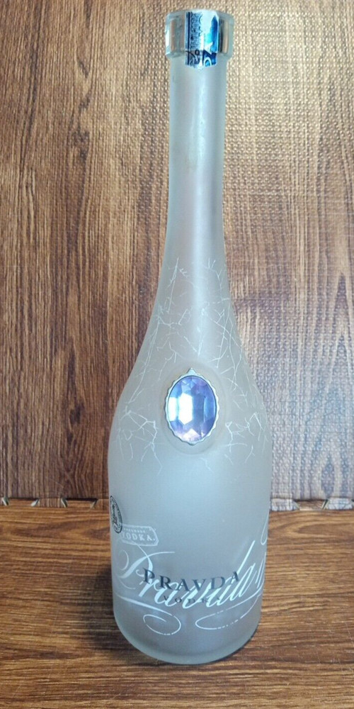 PRAVDA Vodka 1743 Empty Bottle 16.50” Tall  Preowned