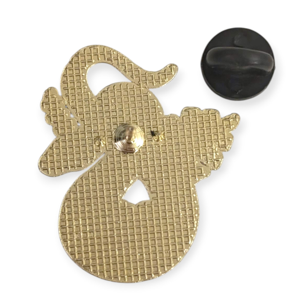 Reptile Animal Enamel Pin: Python Snake