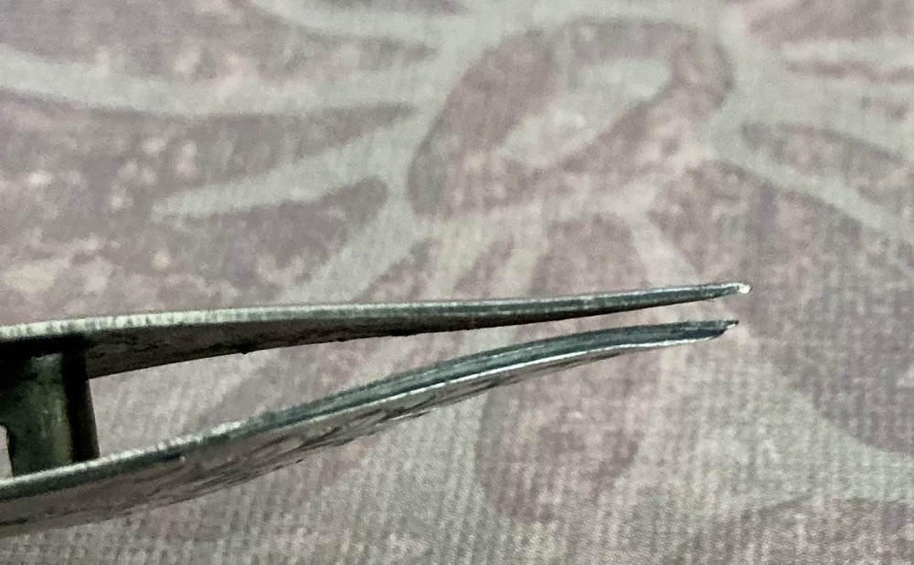 Webster Sterling Tatting Shuttle Leaf/Scroll Design, Antique