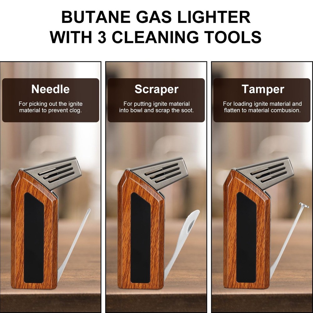 Soft Flame Lighters Mahogany+Silver Combo